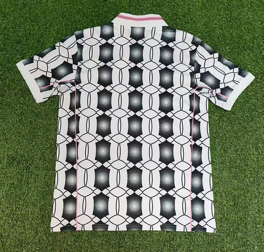 2025/2026 Juventus Special Edition Black-White Grid Soccer Jersey