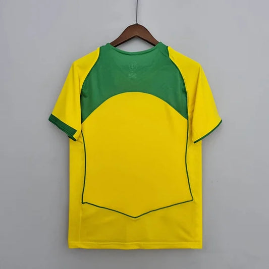 2004 Retro Brazil Home Soccer Jersey