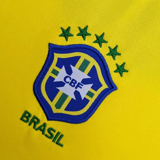 2004 Retro Brazil Home Soccer Jersey