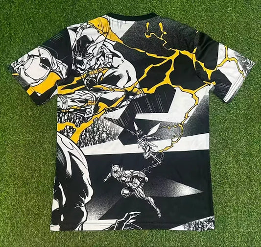 2025/2026 Real Madrid Marvel Co-Branded Edition Black-White Football Shirt