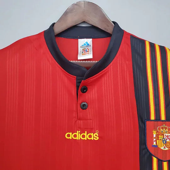 1996 Retro Spain Home Football Shirt