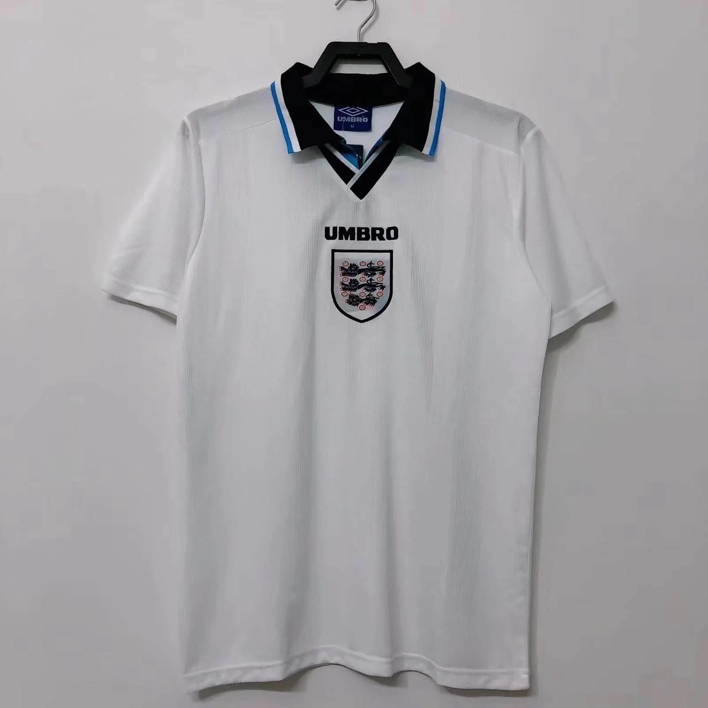 1996 Retro England Home Soccer Jersey