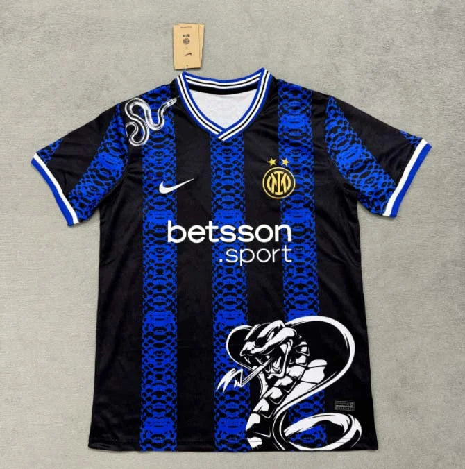 2024/2025 Internazionale Milan Special Edition Blue and black Football Jersey