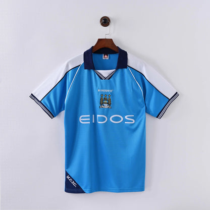 1999/2001 Retro Manchester City Home Football Shirt