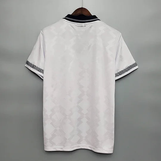 1990 Retro England Home Soccer Jersey