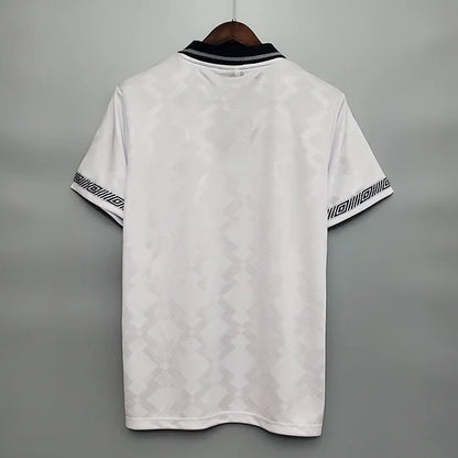 1990 Retro England Home Soccer Jersey