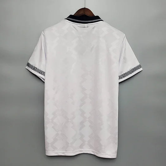 1990 Retro England Home Soccer Jersey