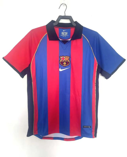 2001/2002 Retro Barcelona Home Football Shirt