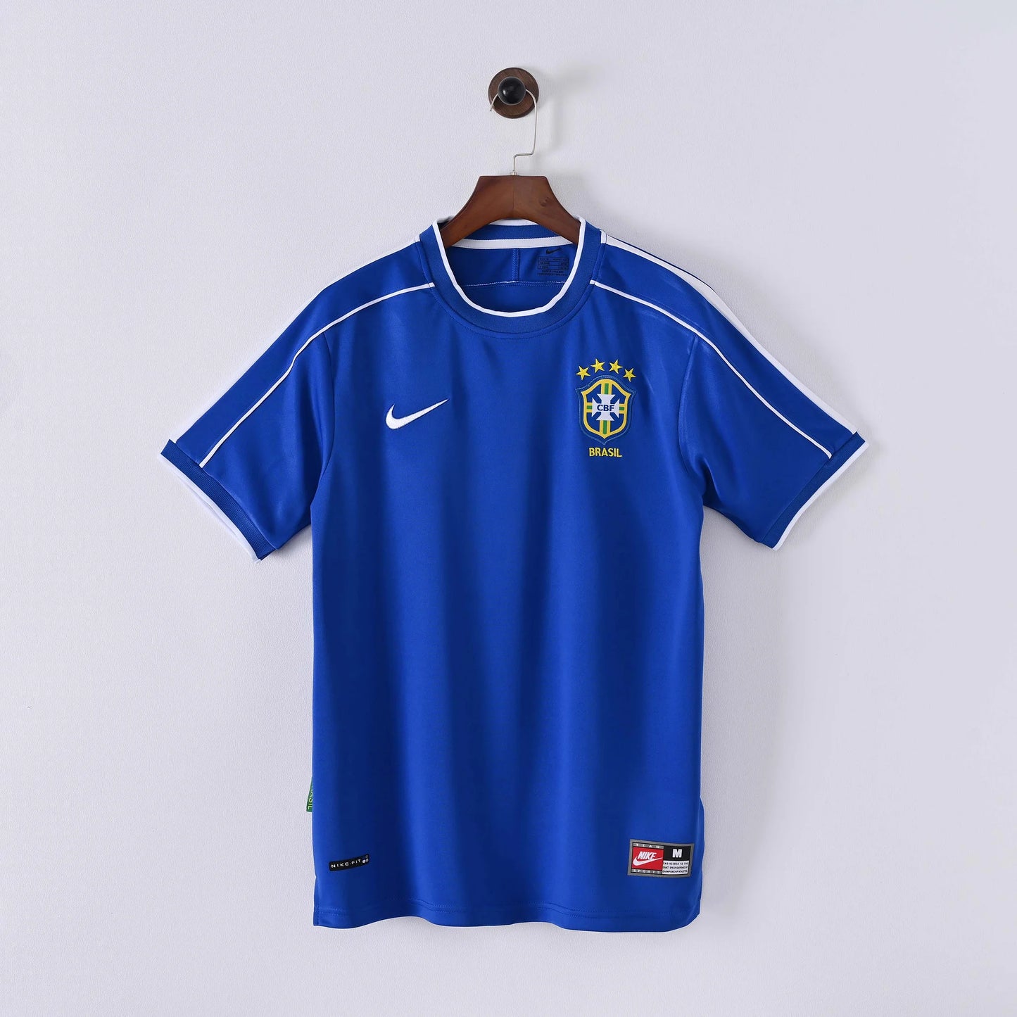 1998 Retro Brazil Away Football Shirt