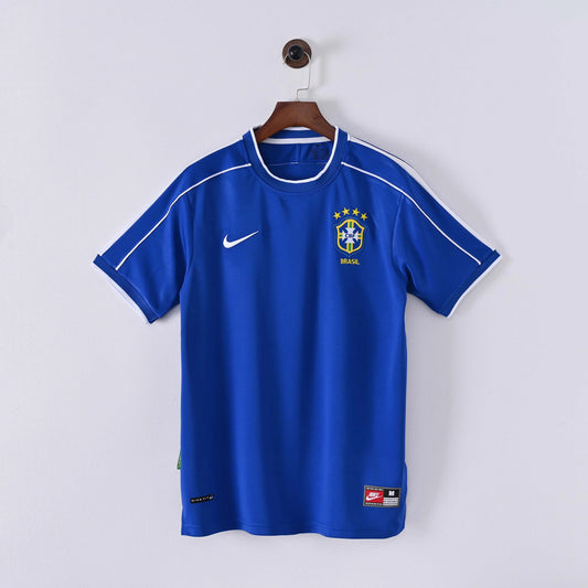 1998 Retro Brazil Away Football Shirt