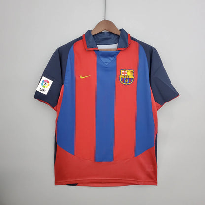 2003/2004 Retro Barcelona Home Football Shirt