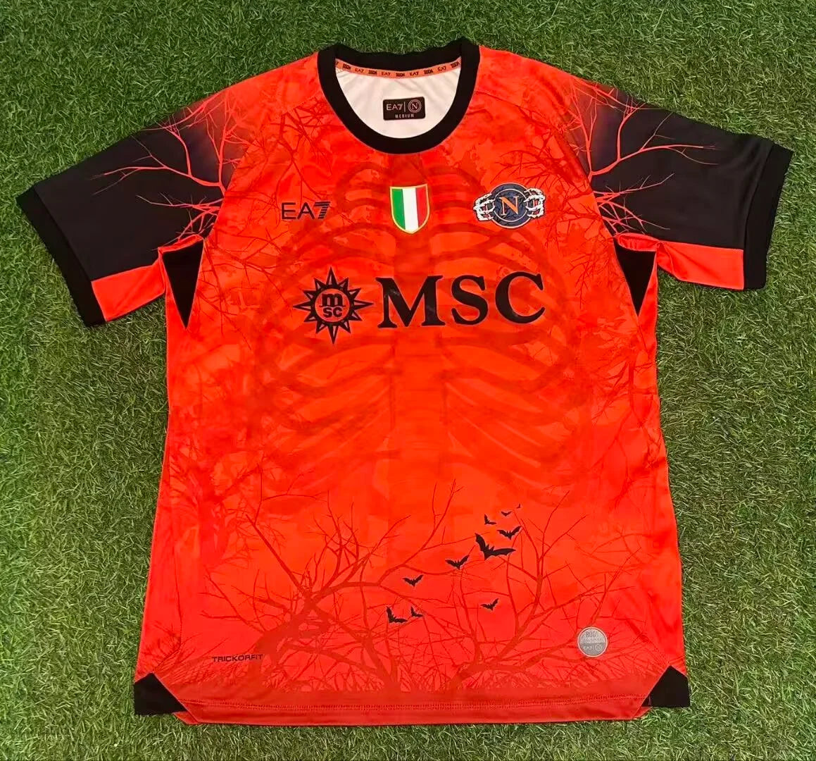 2025/2026 Napoli Halloween Special Edition Orange Soccer Jersey