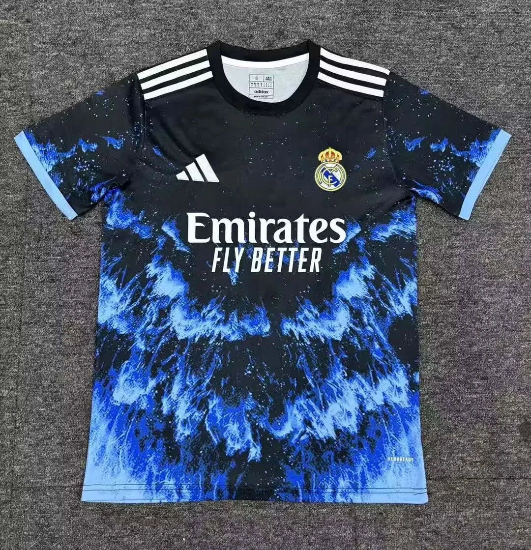 2025/2026 Real Madrid Special Edition Black And Blue Football Shirt