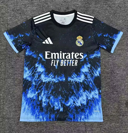 2025/2026 Real Madrid Special Edition Black And Blue Football Shirt