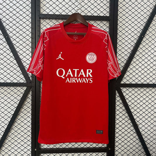 2024/2025 Psg Paris Saint-Germain Fourth Away Red Football Shirt
