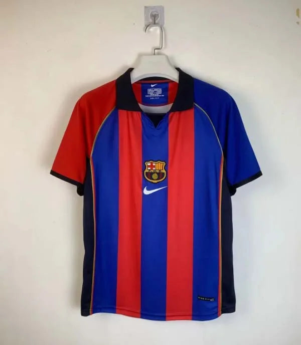 2001/2002 Retro Barcelona Home Football Shirt