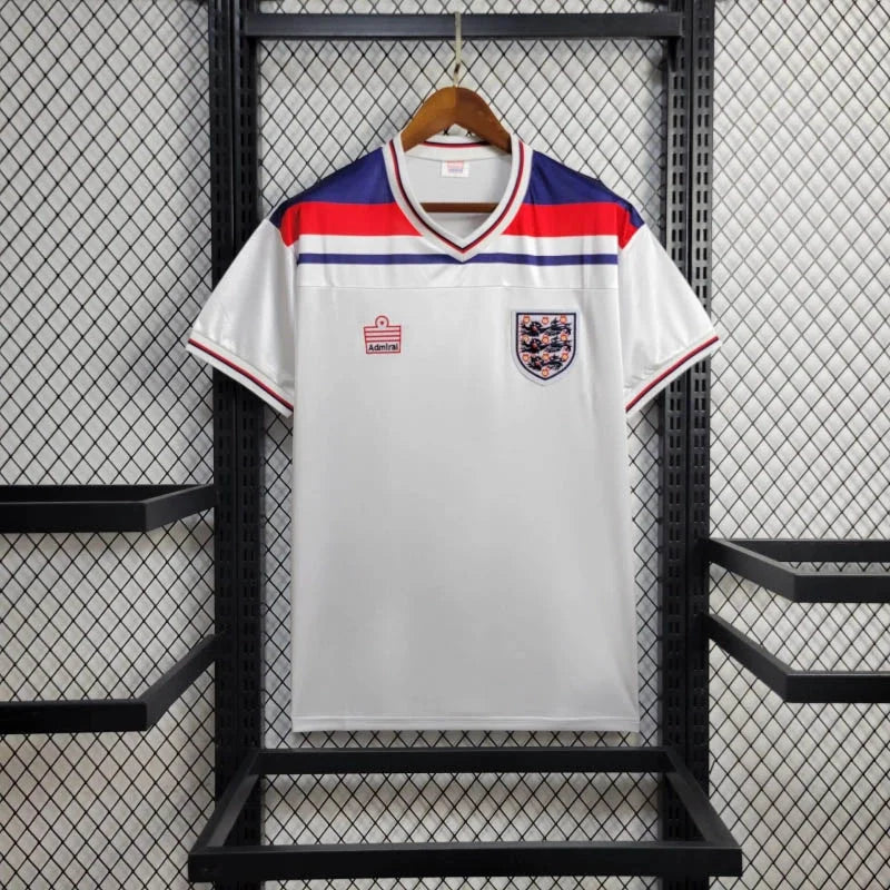 1982 Retro England Home Soccer Jersey
