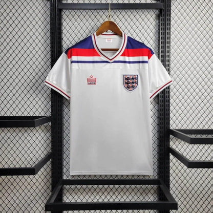 1982 Retro England Home Soccer Jersey