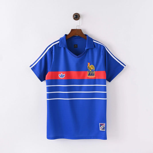 1984 Retro France Home Football Shirt