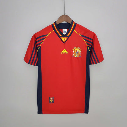 1998 Retro Spain Home Football Shirt