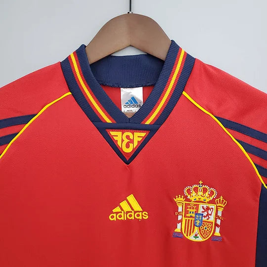 1998 Retro Spain Home Football Shirt