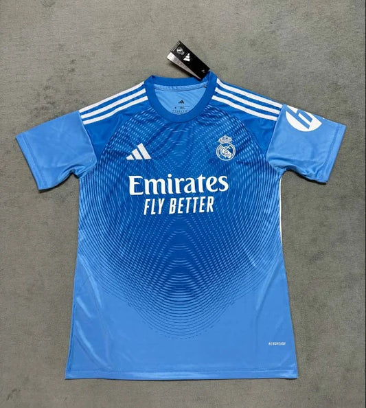 2025/2026 Real Madrid Training Wear Blue Football Shirt