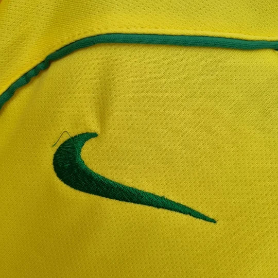 2004 Retro Brazil Home Soccer Jersey