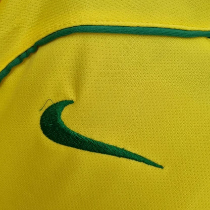 2004 Retro Brazil Home Soccer Jersey