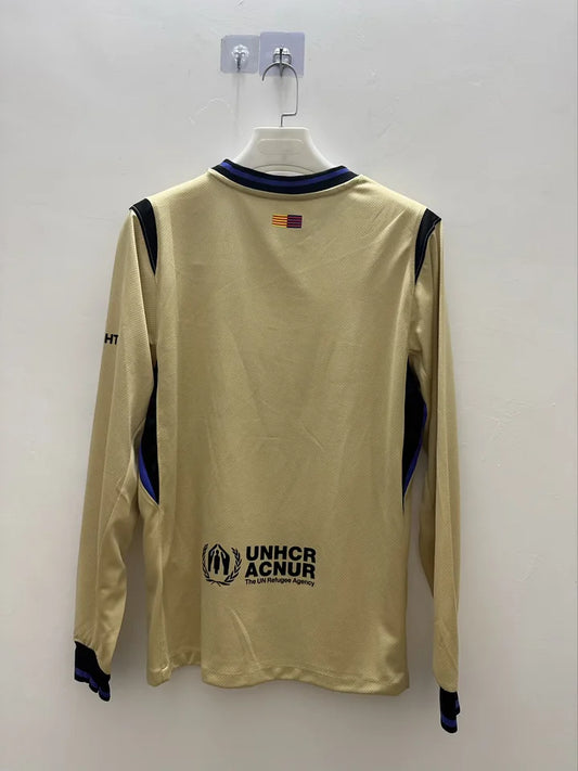 2025/2026 Long Sleeve Barcelona Away Football Shirt