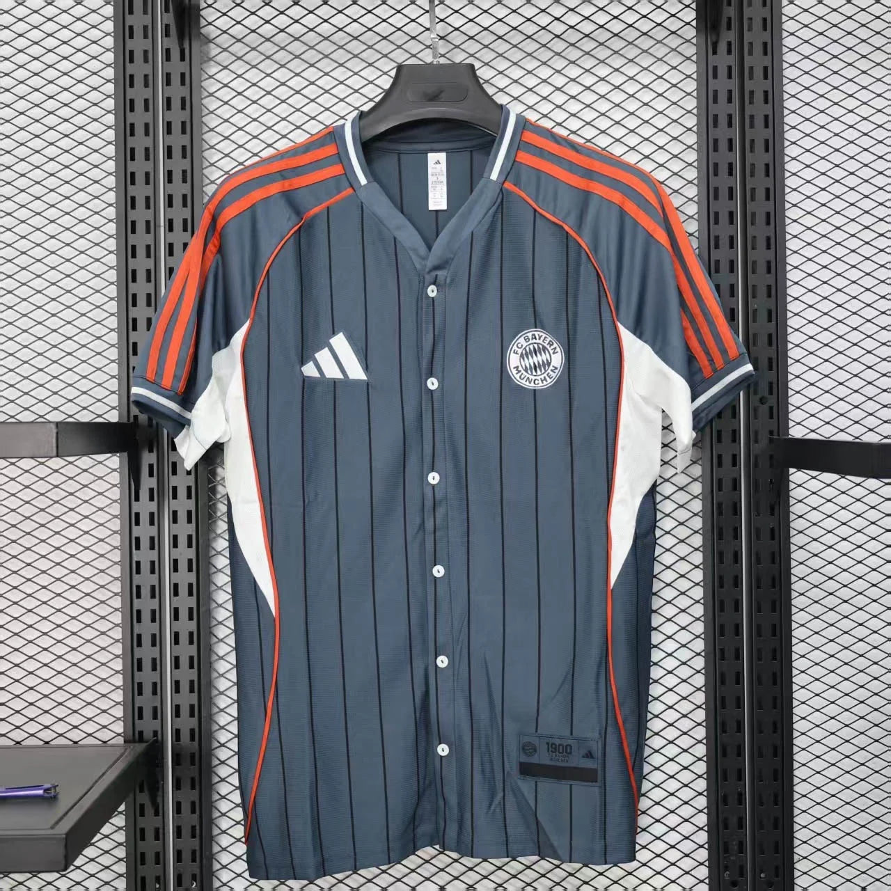 2025/2026 Bayern Munich Baseball Uniform Grey Football Jersey