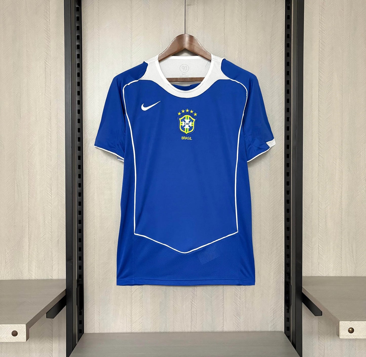 2004 Retro Brazil Away Football Shirt