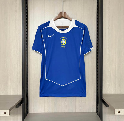 2004 Retro Brazil Away Football Shirt