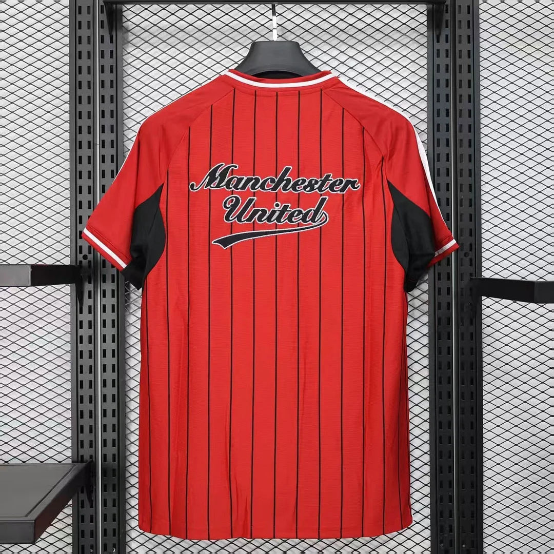 2025/2026 Manchester United Baseball Uniform Red Football Shirt