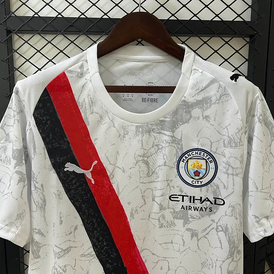 2025/2026 Manchester City KidSuper Joint Edition White Football Shirt