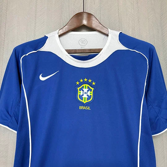 2004 Retro Brazil Away Football Shirt