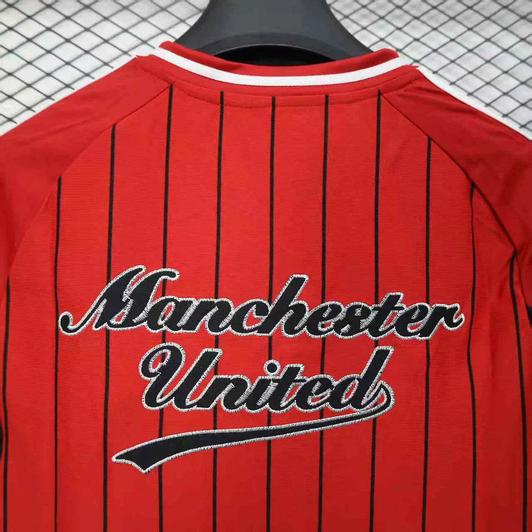 2025/2026 Manchester United Baseball Uniform Red Football Shirt