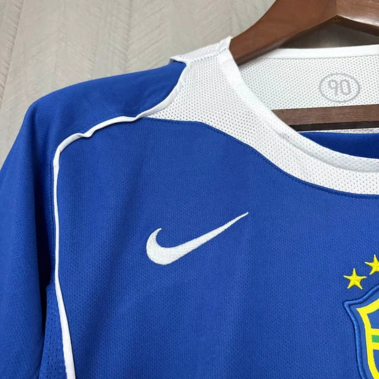 2004 Retro Brazil Away Football Shirt