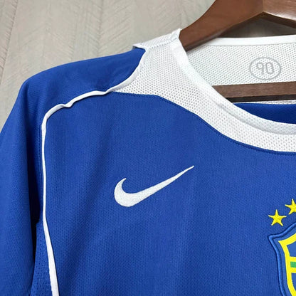 2004 Retro Brazil Away Football Shirt