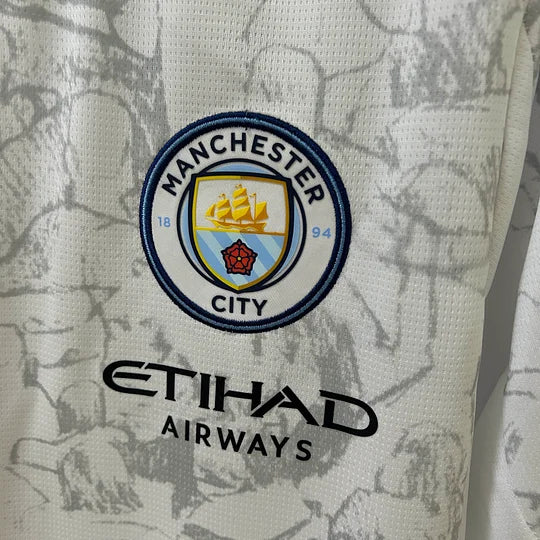 2025/2026 Manchester City KidSuper Joint Edition White Football Shirt