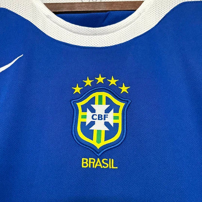 2004 Retro Brazil Away Football Shirt