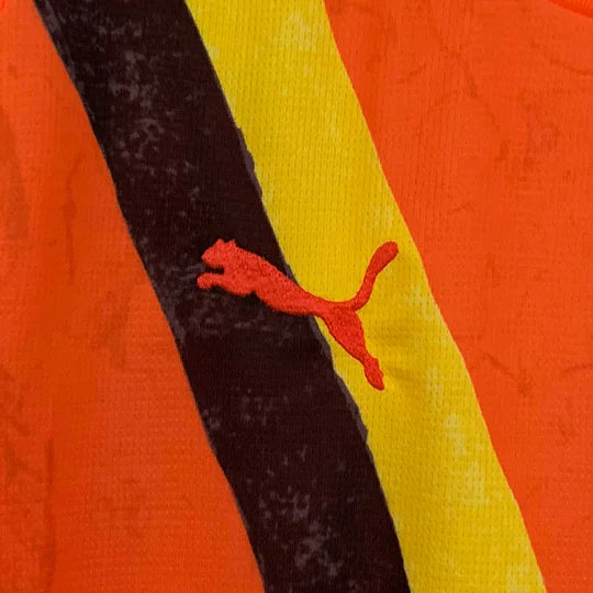 2025/2026 Manchester City KidSuper Joint Edition Orange Football Shirt