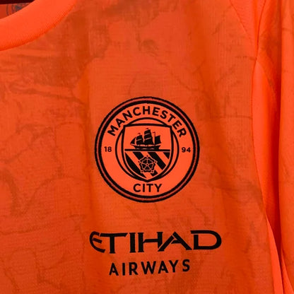 2025/2026 Manchester City KidSuper Joint Edition Orange Football Shirt