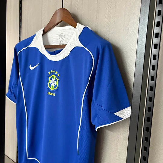 2004 Retro Brazil Away Football Shirt