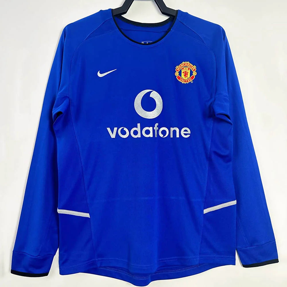 2002/2003 Retro Long Sleeve Manchester United Third Away Football Shirt