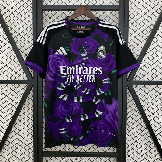 2025/2026 Real Madrid Purple Rose Special Edition Football Shirt
