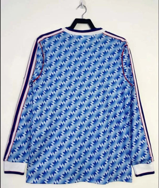 1990/1992 Retro Long Sleeve Manchester United Away Football Shirt