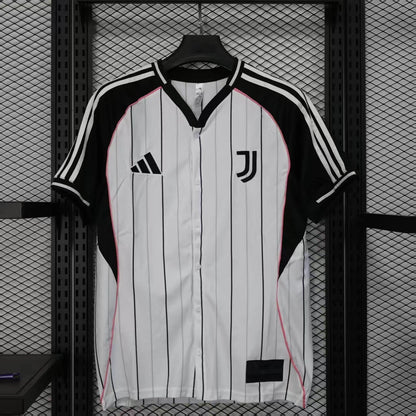 2025/2026 Juventus Baseball Uniform White Soccer Jersey
