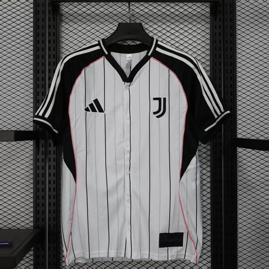 2025/2026 Juventus Baseball Uniform White Soccer Jersey