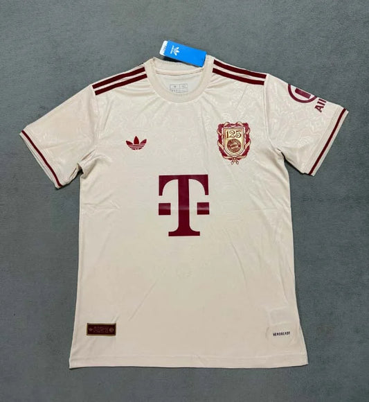 2025/2026 Bayern Munich 125th Anniversary Edition Apricot Football Shirt
