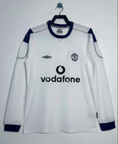 2000/2001 Long Sleeve Retro Manchester United Away Football Shirt